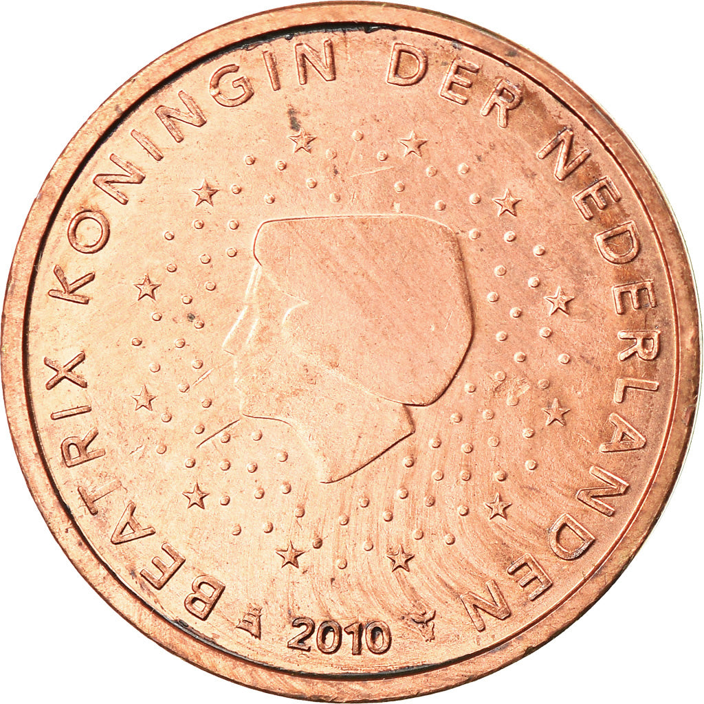 Niederlande, 2 Euro Cent, 2010, Utrecht, SS, Copper Plated Steel, KM:235