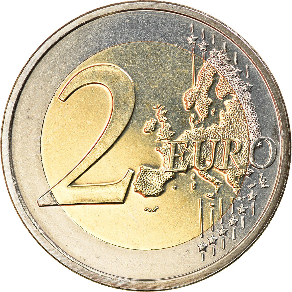 Países Bajos, 2 Euro, 2012, Utrecht, SC, Bimetálico, KM:272