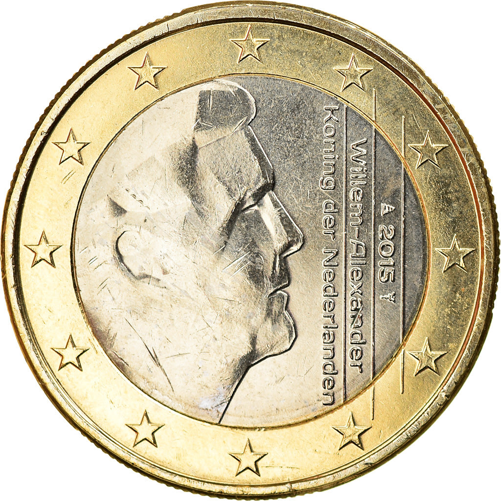 Niederlande, Euro, 2015, UNZ, Bi-Metallic, KM:New
