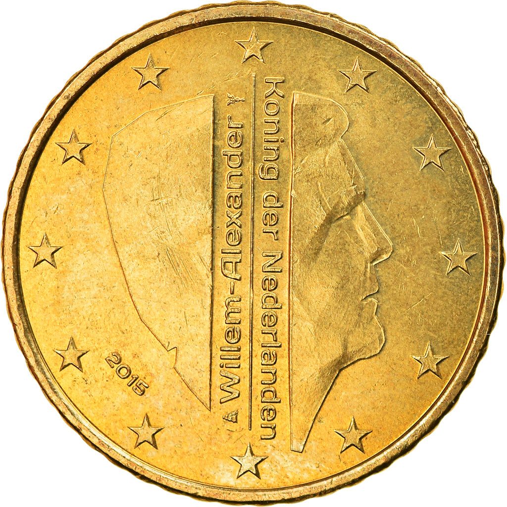 Paesi Bassi, 50 Euro Cent, 2015, SPL, Ottone, KM:New
