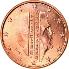 Netherlands, Euro Cent, 2015, MS(63), Copper Plated Steel, KM:New