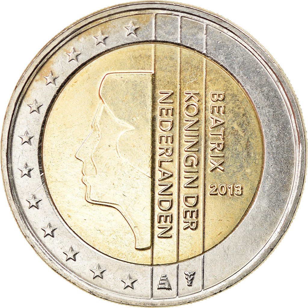 Netherlands, 2 Euro, 2013, Utrecht, AU(50-53), Bi-Metallic, KM:272