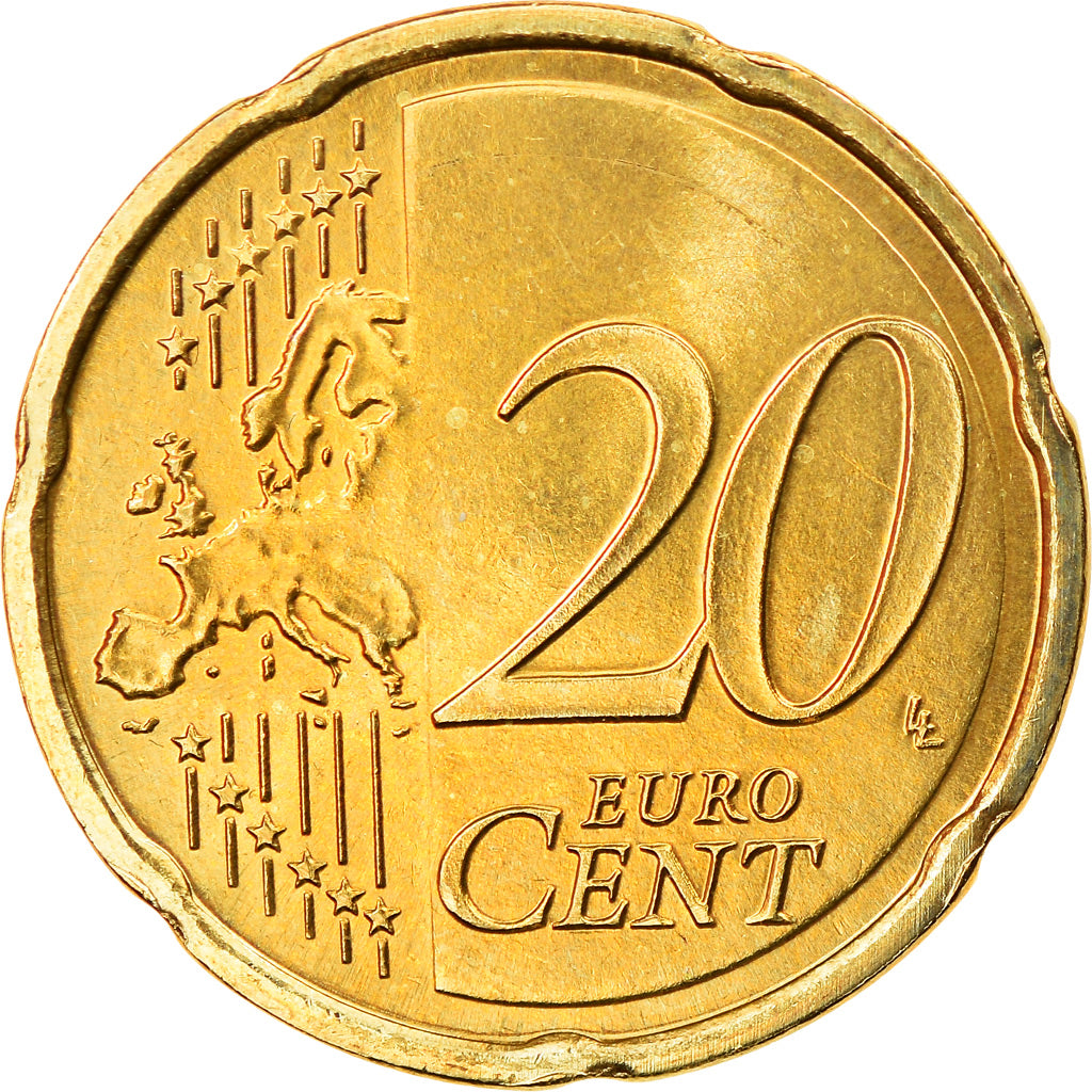 Niederlande, 20 Euro Cent, 2013, Utrecht, UNZ, Messing, KM:269