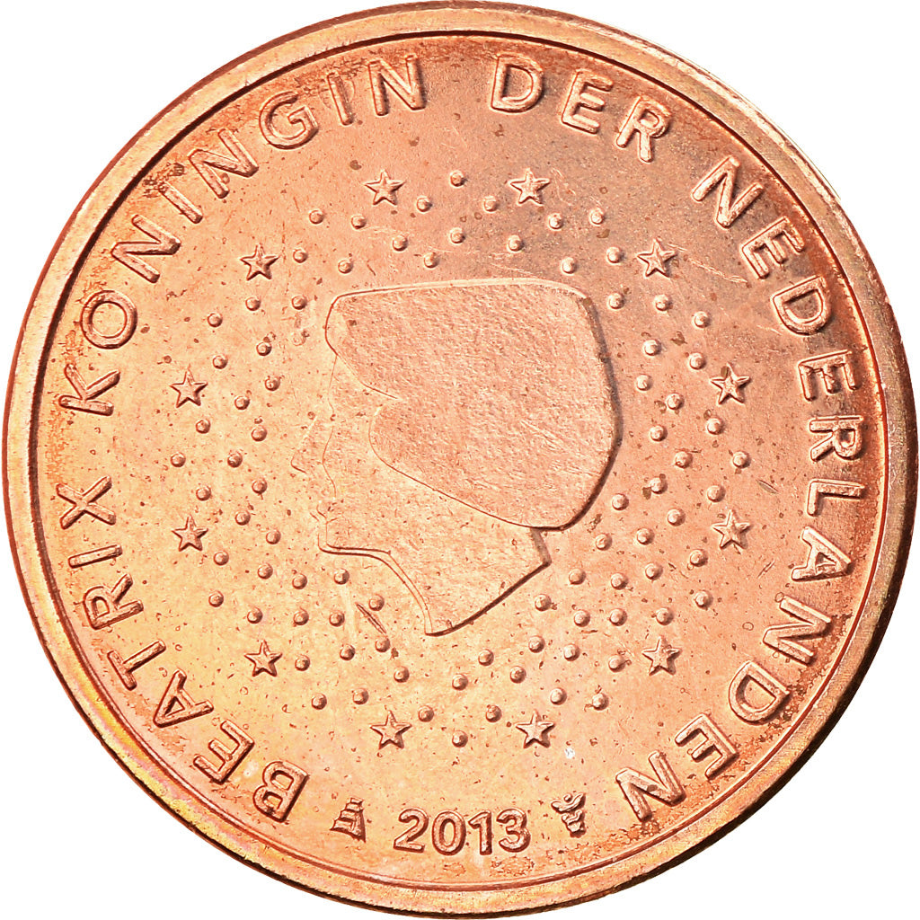 Holandia, 2 Euro Cent, 2013, Utrecht, EF(40-45), Miedź platerowana stalą