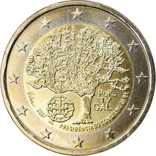 Portugal, 2 Euro, European Union President, 2007, Lisbonne, SPL, Bi-Metallic