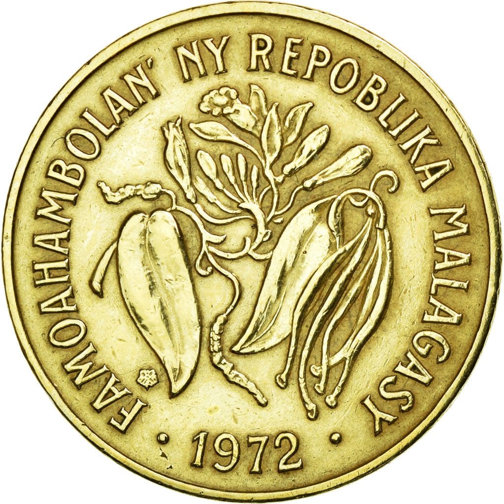 Monnaie, Madagascar, 10 Francs, 2 Ariary, 1972, Paris, SUP, Aluminum-Bronze
