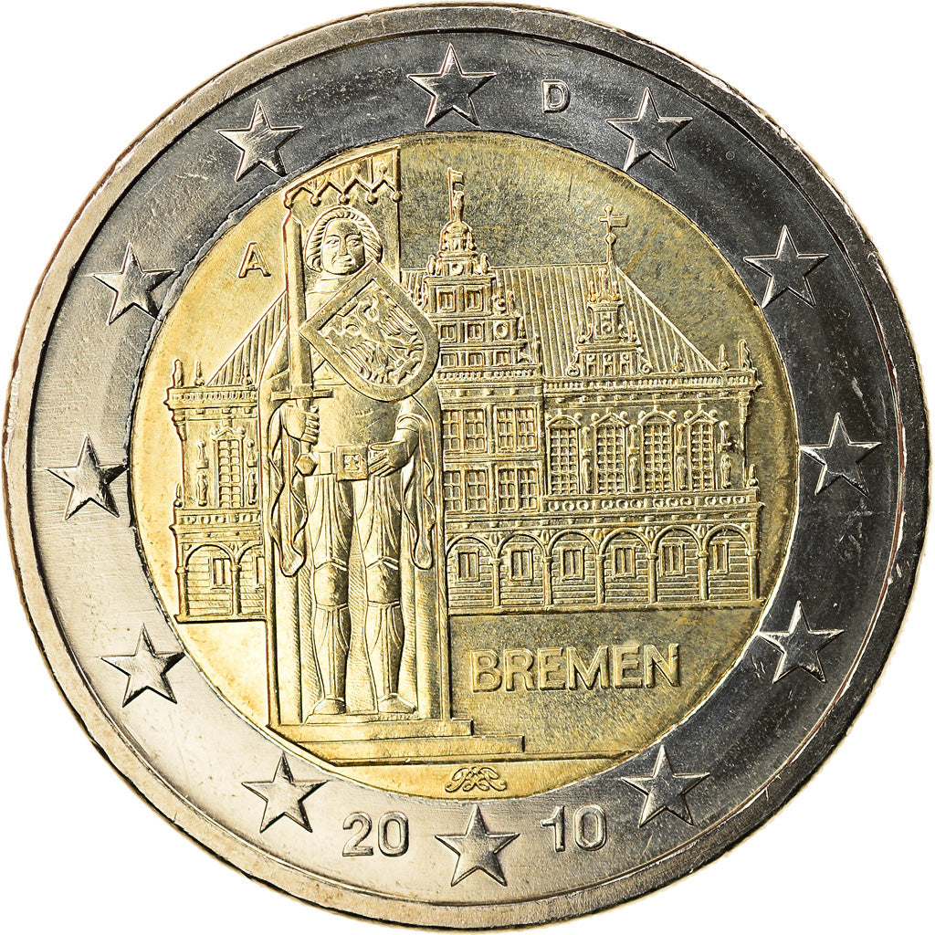 Niemcy - RFN, 2 Euro, 2010, Berlin, MS(63), Bimetaliczny, KM:285