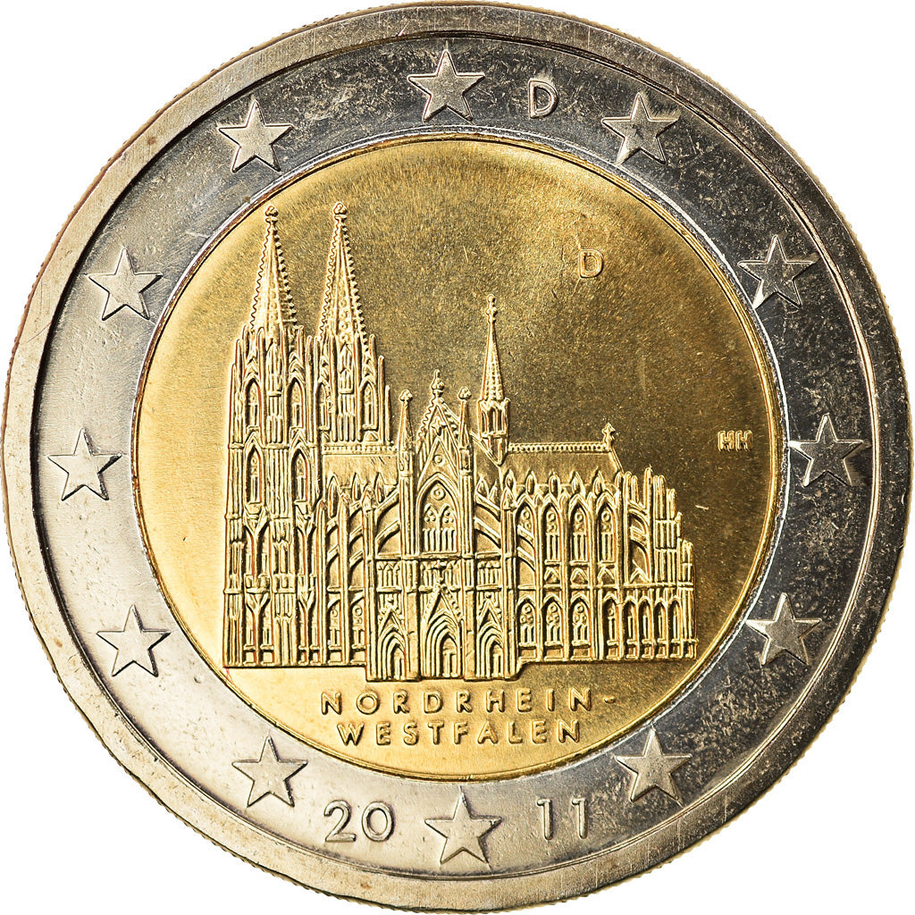 Bundesrepublik Deutschland, 2 Euro, 2011, Munich, golden, UNZ, Bi-Metallic
