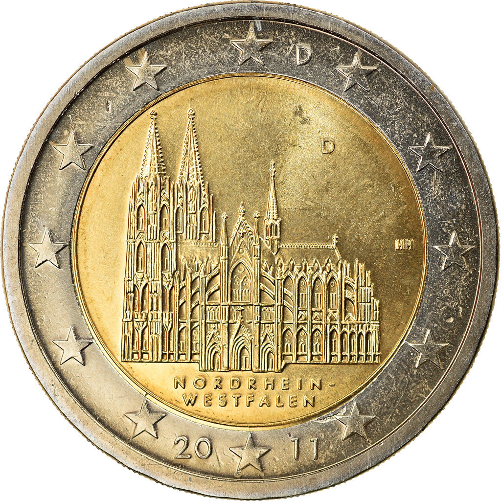 GERMANY - FEDERAL REPUBLIC, 2 Euro, NORDRHEIN - WESTFALEN, 2011, Munich