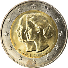 Monaco, 2 Euro, Mariage Princier, 2011, Paris, MS(63), Bi-Metallic