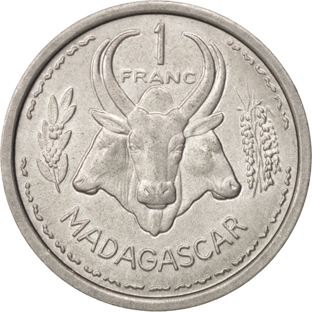 Madagascar, Franc, 1948, Paris, SS, Aluminium, KM:3