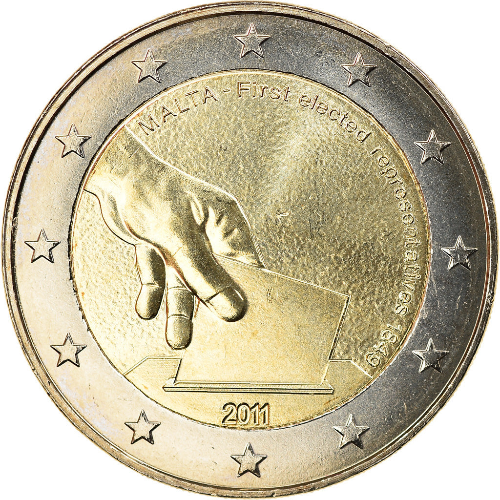 Malta, 2 Euro, 2011, Paris, SC, Bimetálico, KM:132