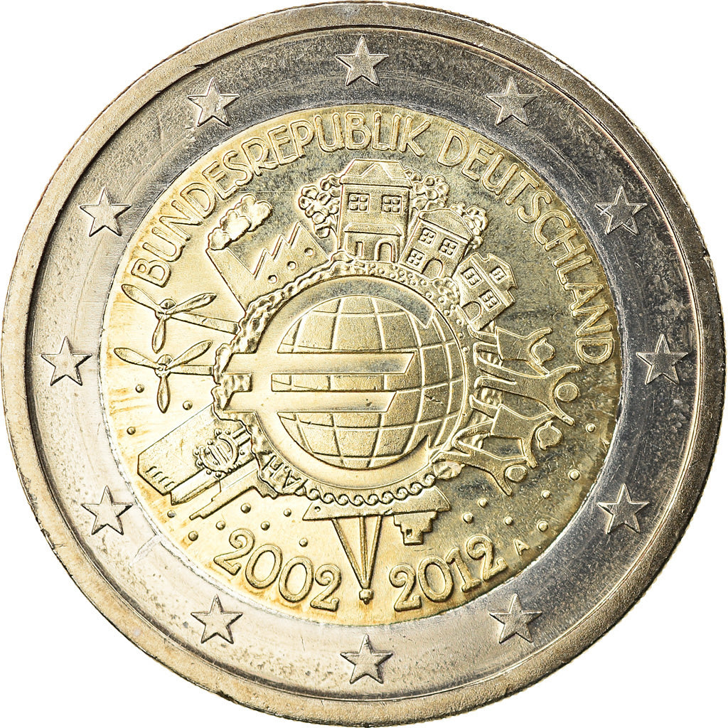 GERMANY - FEDERAL REPUBLIC, 2 Euro, 2012, Berlin, MS(63), Bi-Metallic, KM:306