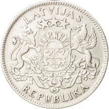 Latvia, Lats, 1924, SS+, Silber, KM:7