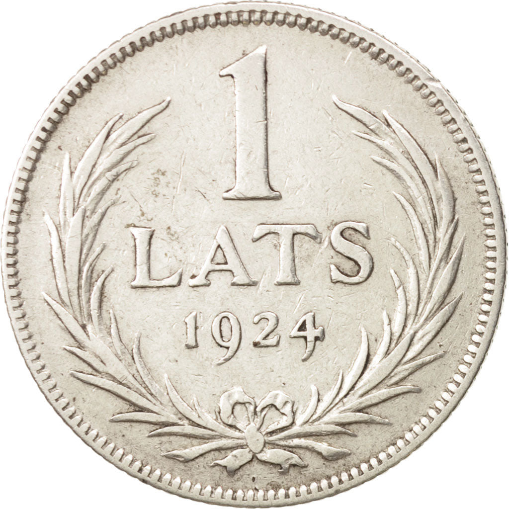 Latvia, Lats, 1924, SS+, Silber, KM:7