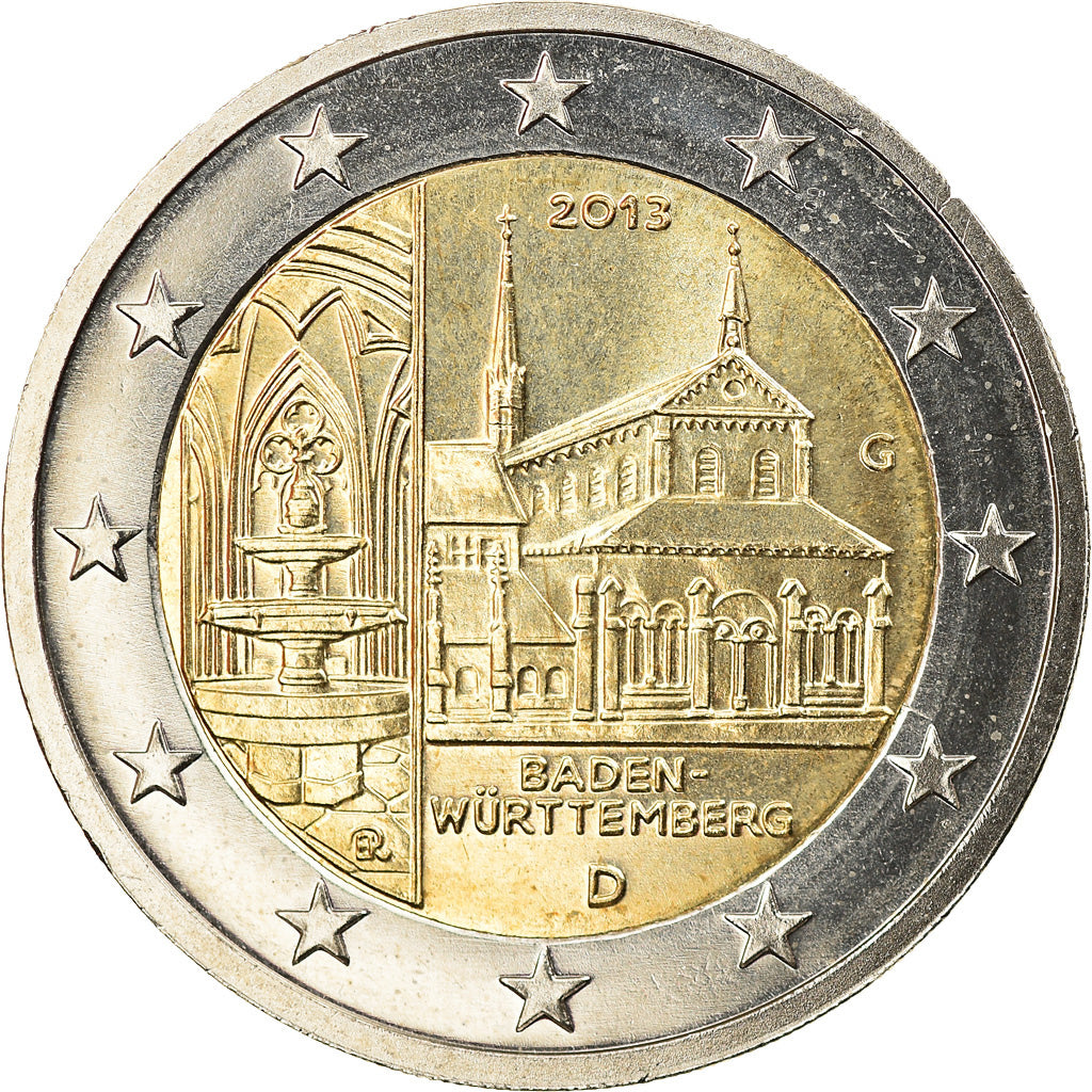 Deutschland, 2 Euro, Baden-Wurttemberg, 2013, Karlsruhe, UNZ, Bi-Metallic