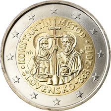 Slovakia, 2 Euro, Cyrille, Methode, 2013, Kremnica, MS(63), Bi-Metallic, KM:128