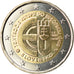 Slovakia, 2 Euro, 10 ans de l'Euro, 2014, MS(63), Bi-Metallic, KM:New