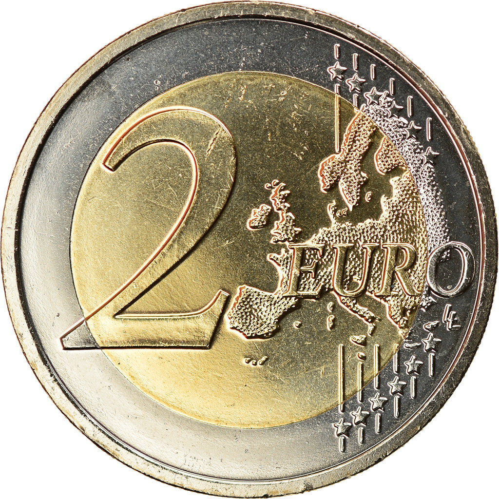 Slovakia, 2 Euro, 10 ans de l'Euro, 2014, MS(63), Bi-Metallic, KM:New