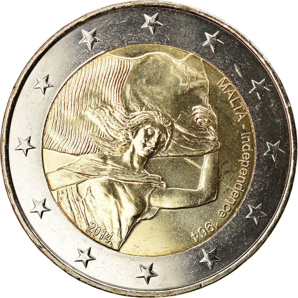 Malta, 2 Euro, Indépendance, 2014, golden, MS(63), Bi-Metallic, KM:New