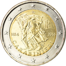 Italy, 2 Euro, Carabinieri, 2014, Rome, MS(63), Bi-Metallic, KM:New