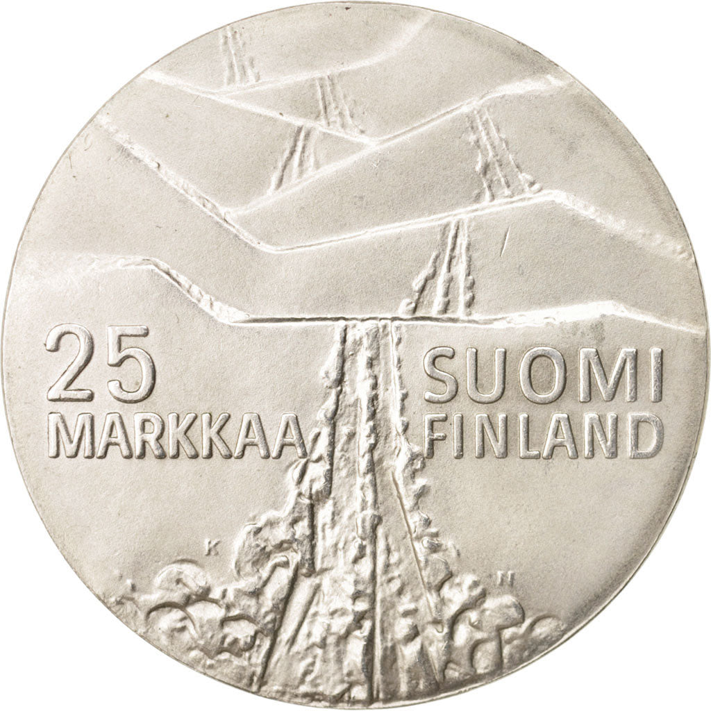 Finnland, 25 Markkaa, 1978, VZ, Silber, KM:56
