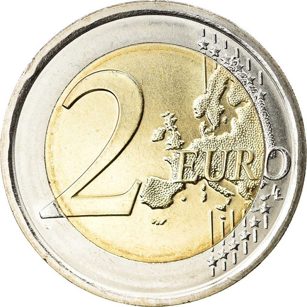 Itália, 2 Euro, Galileo Galilei, 2014, MS(63), Bimetálico, KM:New