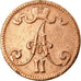 Monnaie, Finlande, Alexander II, 5 Pennia, 1866, TB+, Cuivre, KM:4.1