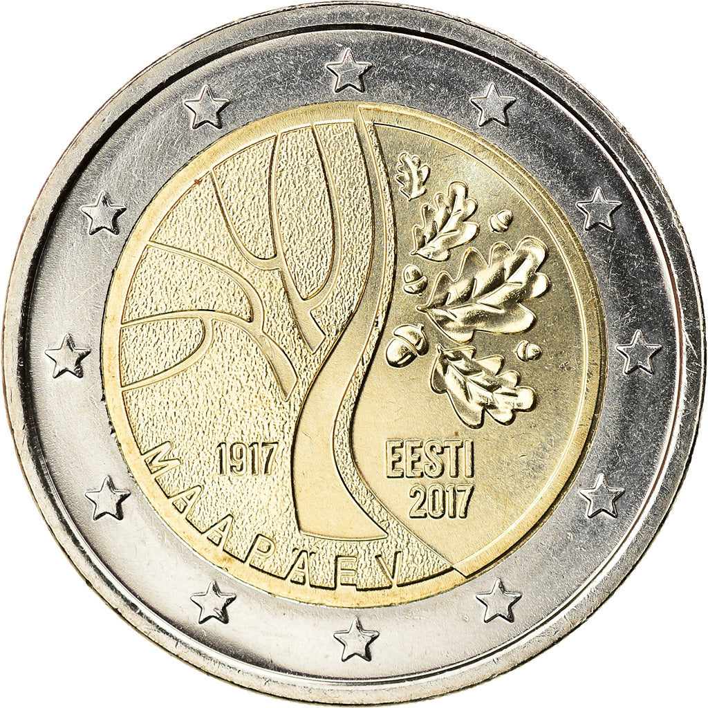 Estonia, 2 Euro, Route vers l'indépendance, 2017, MS(63), Bi-Metallic, KM:New