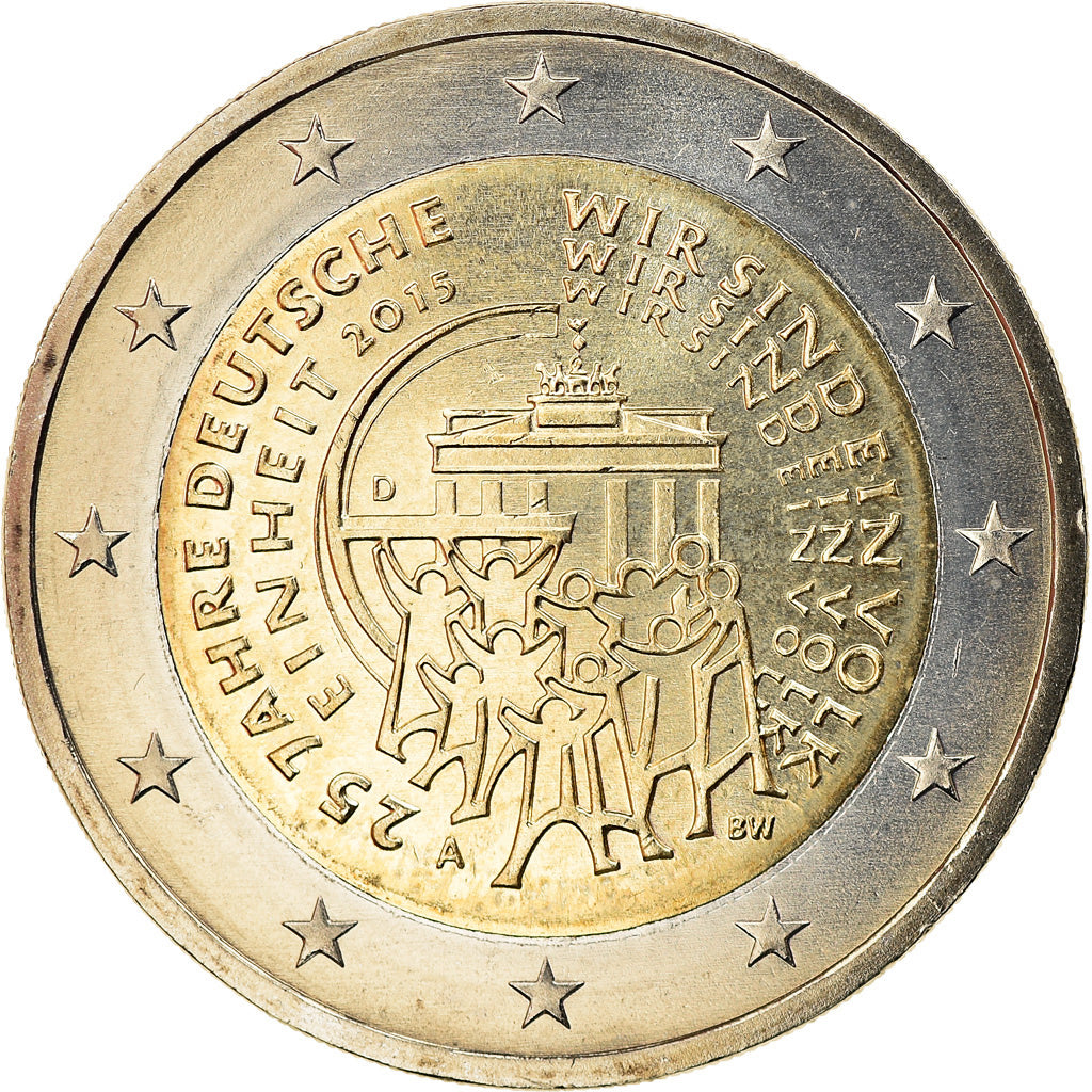 Germany, 2 Euro, 25 years, 2015, Berlin, MS(63), Bi-Metallic, KM:New