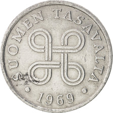 Coin, Finland, Penni, 1969, AU(55-58), Aluminum, KM:44a