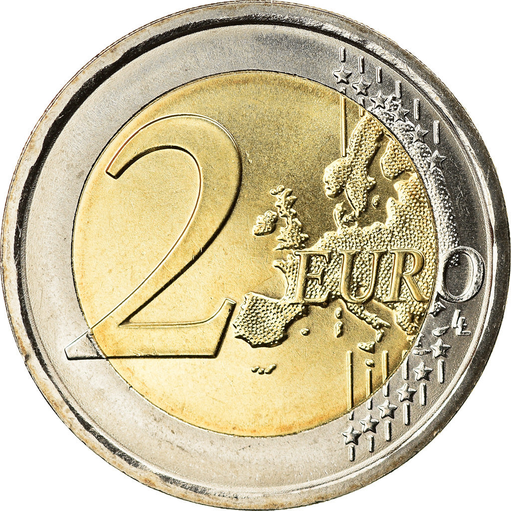 Italy, 2 Euro, Dante Alighieri, 2015, Rome, MS(63), Bi-Metallic, KM:New