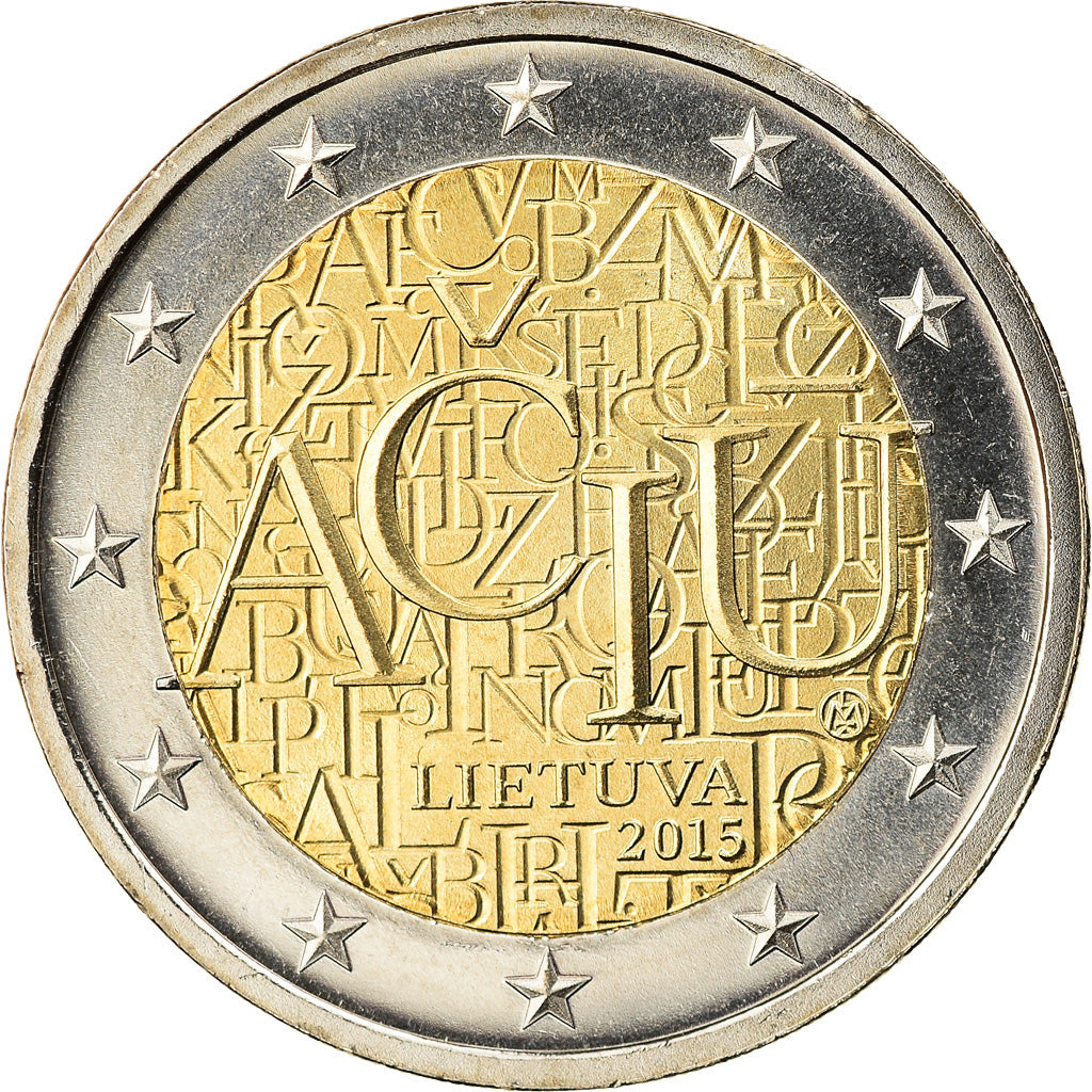 Lituania, 2 Euro, ACIU, 2015, FDC, Bi-metallico, KM:213