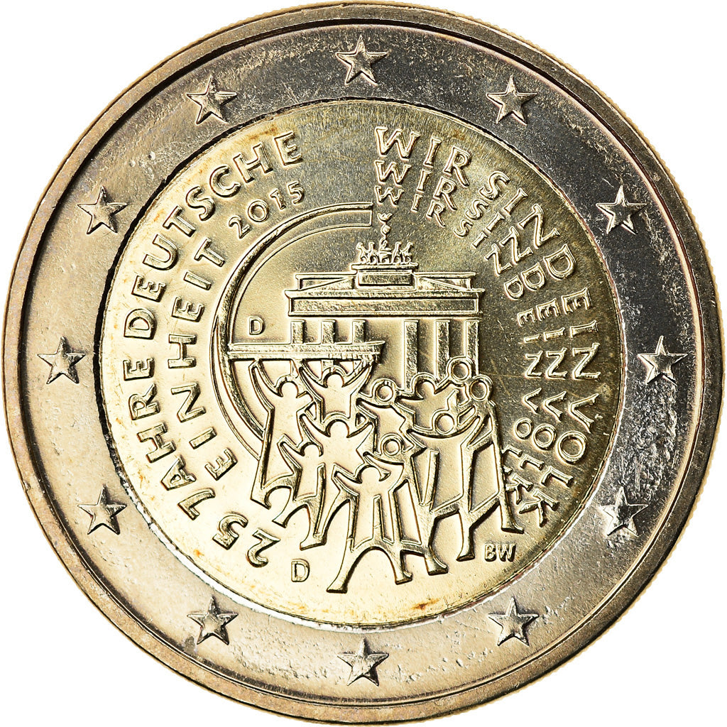 Deutschland, 2 Euro, 25 years, 2015, Munich, STGL, Bi-Metallic, KM:New