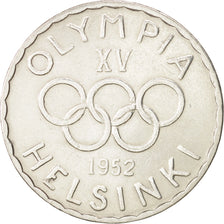 Finland, 500 Markkaa, 1952, AU(50-53), Silver, KM:35
