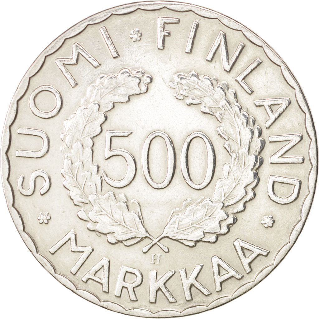 Finnland, 500 Markkaa, 1952, SS+, Silber, KM:35