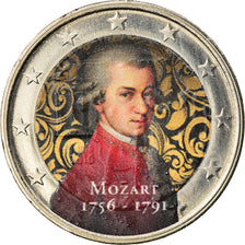 Austria, 2 Euro, Mozart, 2016, Colourized, SPL, Bi-metallico, KM:New