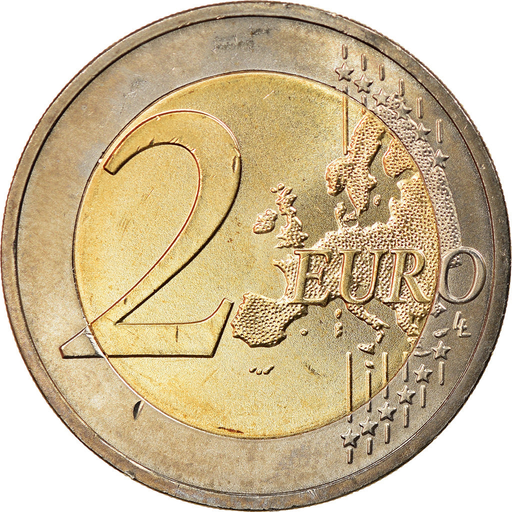Germany, 2 Euro, Porte de Brandebourg, 2013, Colourized, MS(63), Bi-Metallic