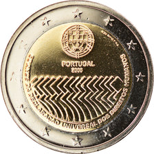 Portogallo, 2 Euro, 60 anos da declaracao universal, 2008, Lisbon, FDC