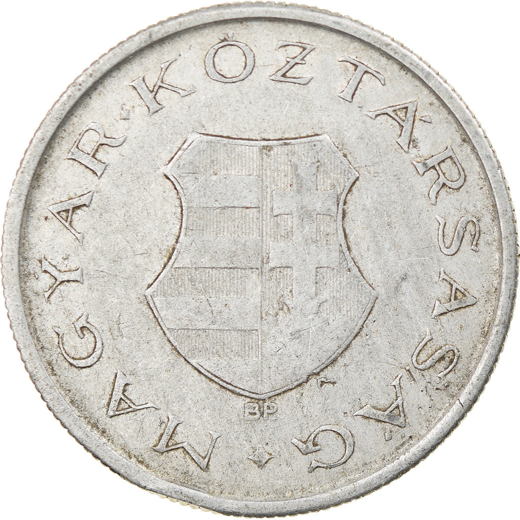 Moneda, Hungría, 2 Forint, 1946, Budapest, BC+, Aluminio, KM:533