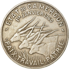 Coin, Cameroon, 50 Francs, 1960, Paris, EF(40-45), Copper-nickel, KM:13