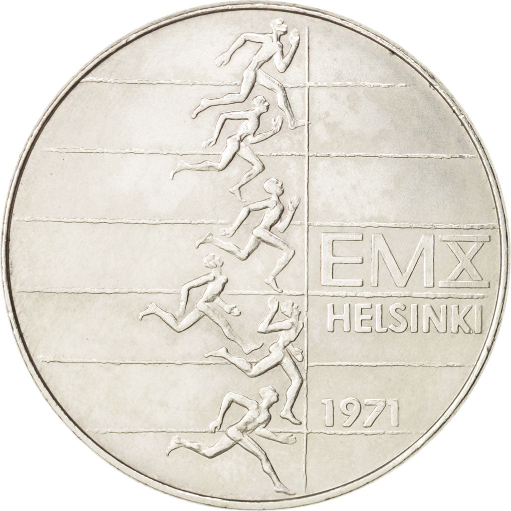 Finnland, 10 Markkaa, 1971, VZ, Silber, KM:52