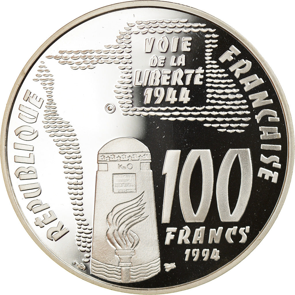 Münze, Frankreich, 100 Francs, 1994, BE, STGL, Silber, KM:1043, Gadoury:C85