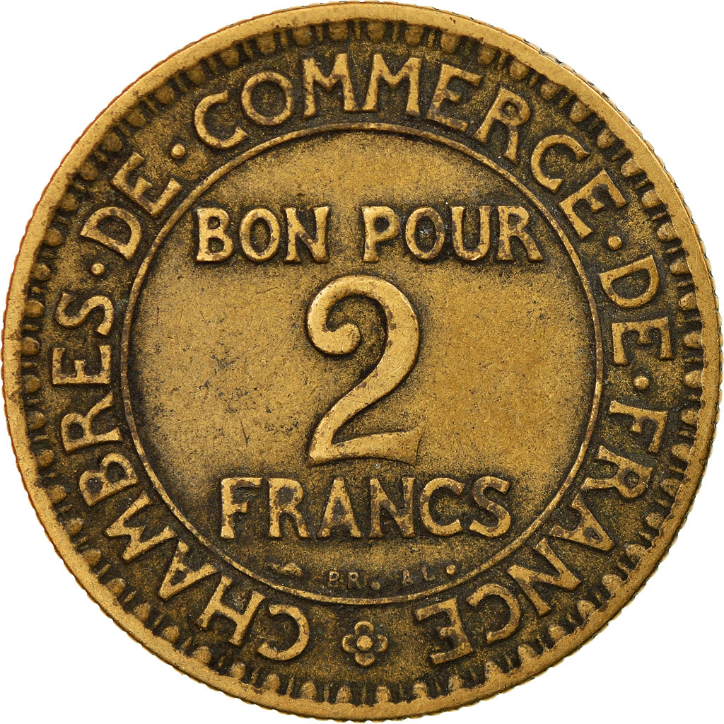 Munten, Frankrijk, Chambre de commerce, 2 Francs, 1924, Paris, ZF