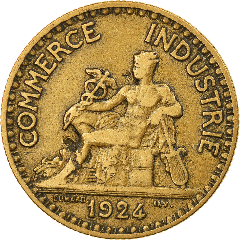Coin, France, Chambre de commerce, 2 Francs, 1924, Paris, VF(30-35)