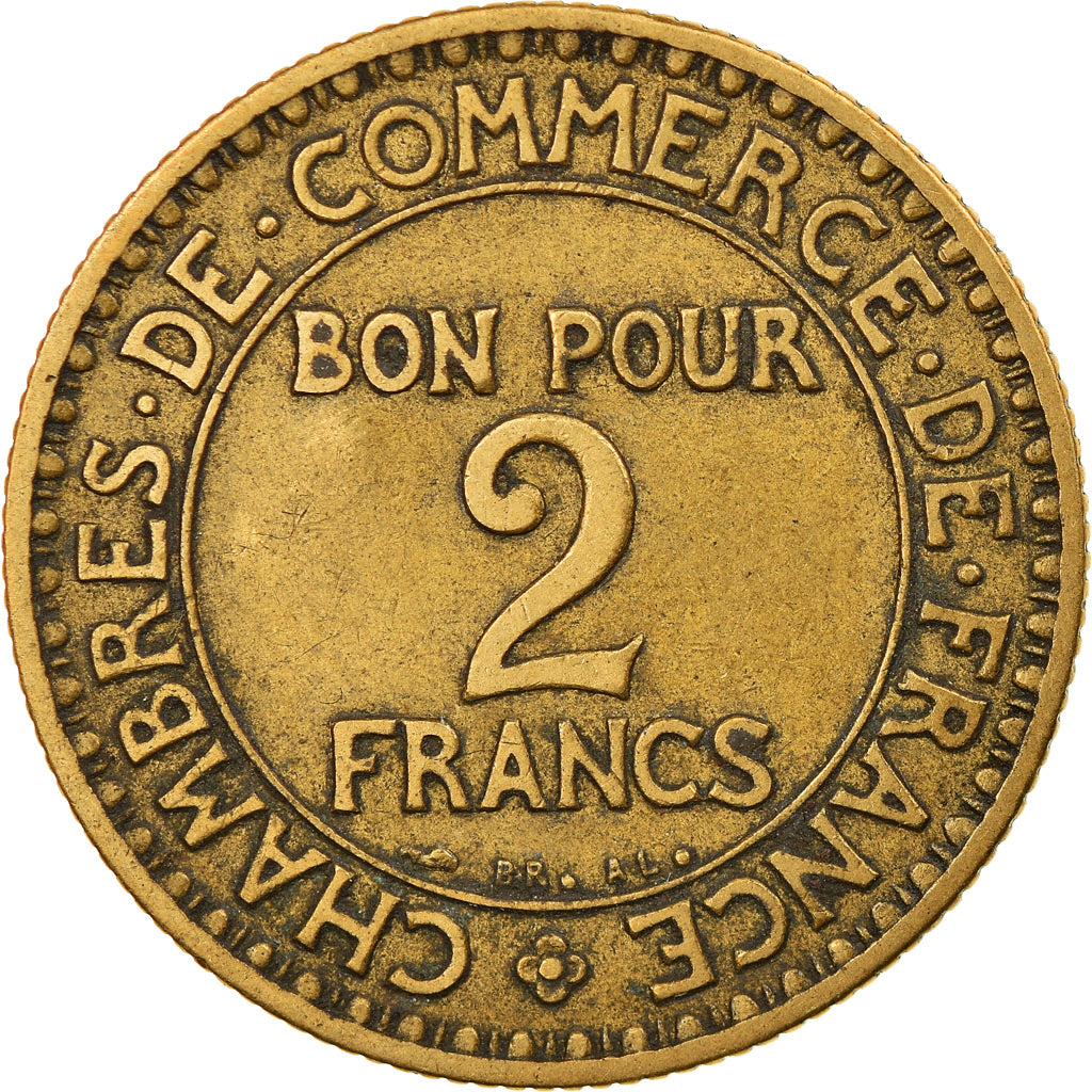 Coin, France, Chambre de commerce, 2 Francs, 1924, Paris, VF(30-35)