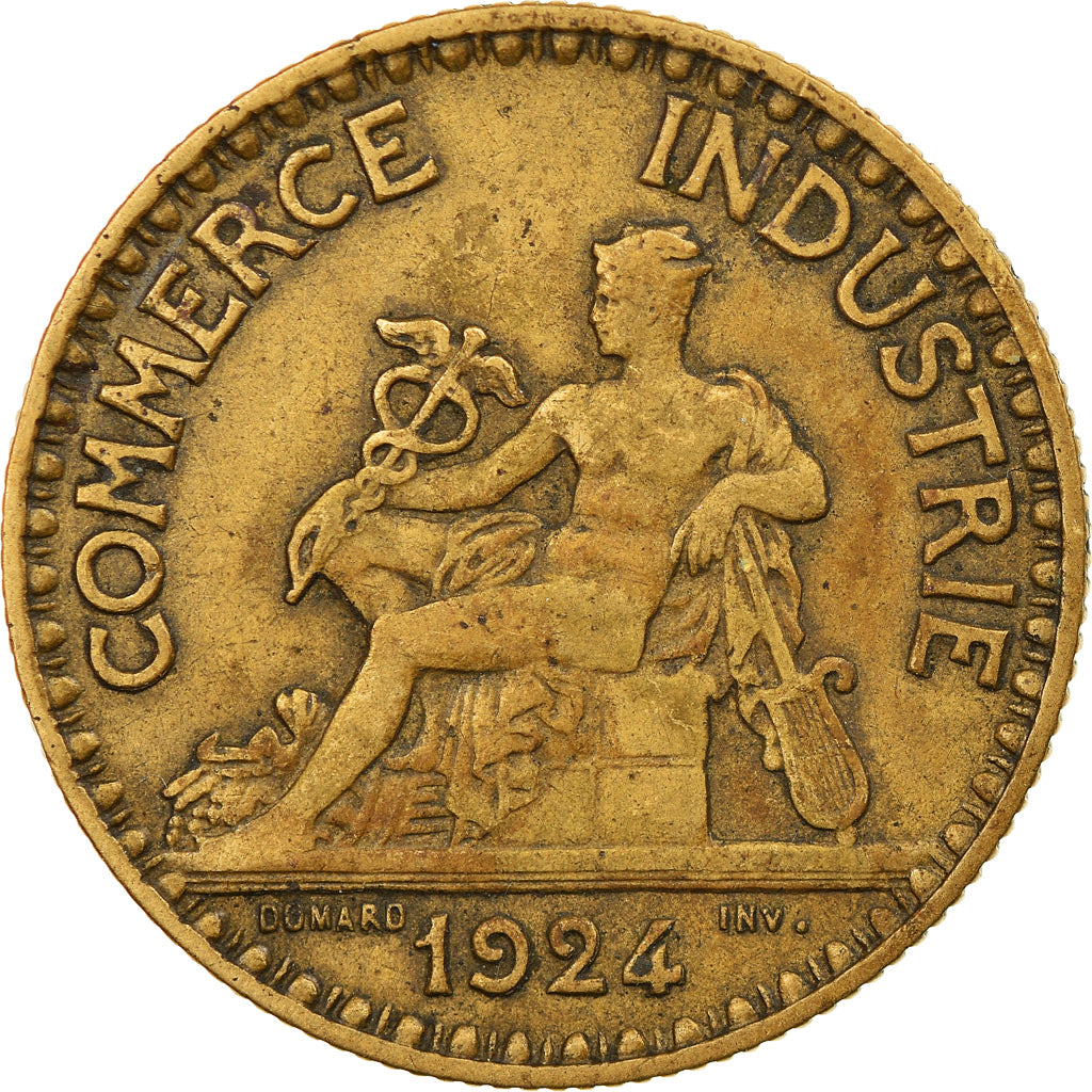 Coin, France, Chambre de commerce, 2 Francs, 1924, Paris, VF(20-25)