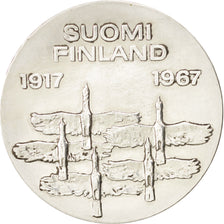 Finland, 10 Markkaa, 1967, AU(55-58), Silver, KM:50