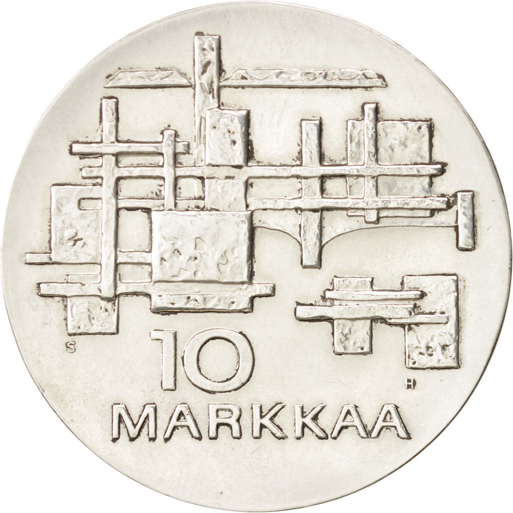 Finnland, 10 Markkaa, 1967, VZ, Silber, KM:50