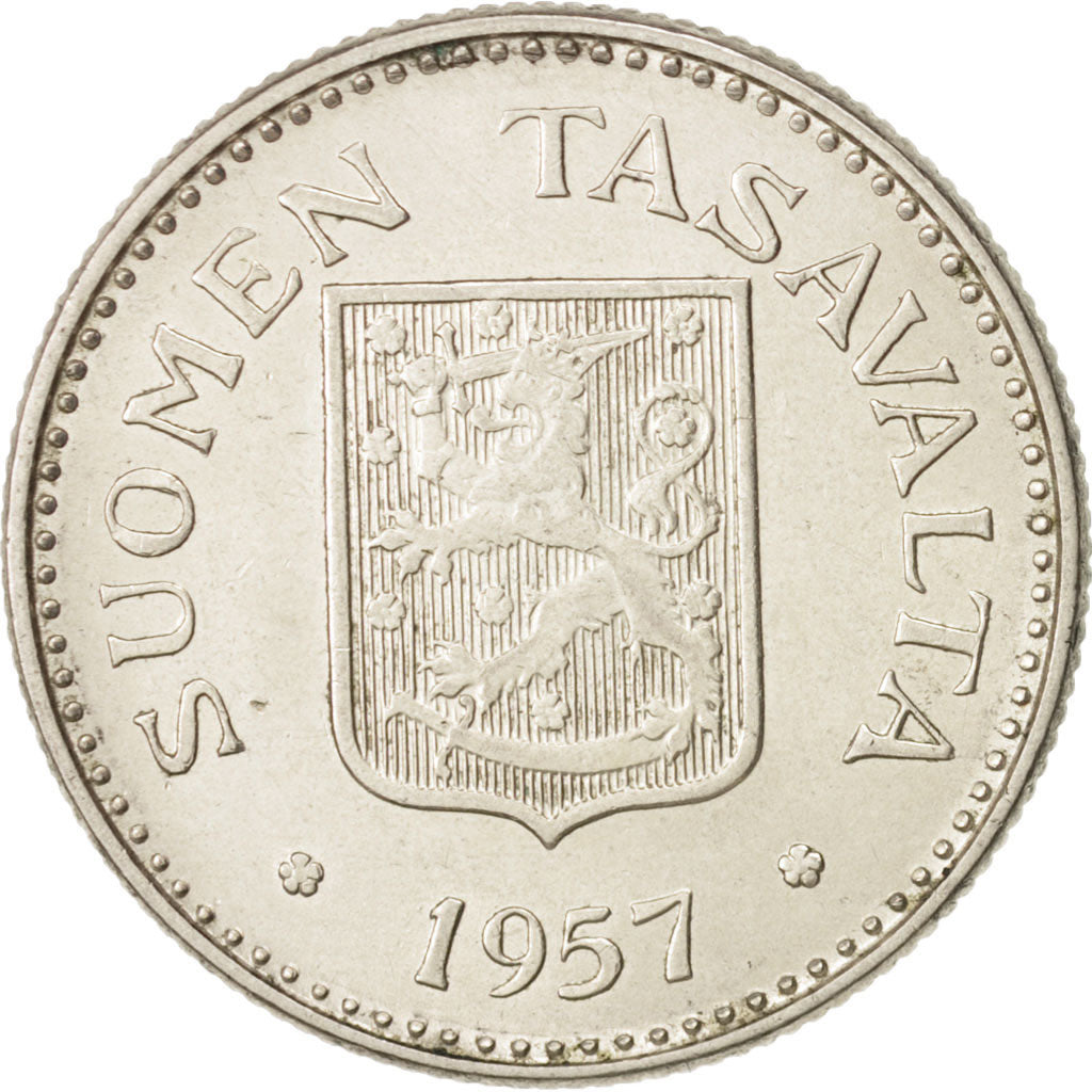 Finnland, 200 Markkaa, 1957, VZ, Silber, KM:42